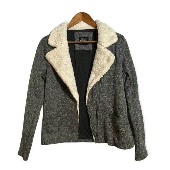 Ashley by 26 International Outerwear Dark Gray Jacket Medium - Picture 1 of 7